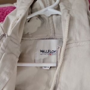 Wallflower Beige Zip-Up Jacket